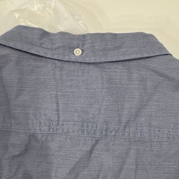 QuickSilver Men’s SS Button Down Blue Shirt Sz M - Picture 9 of 9